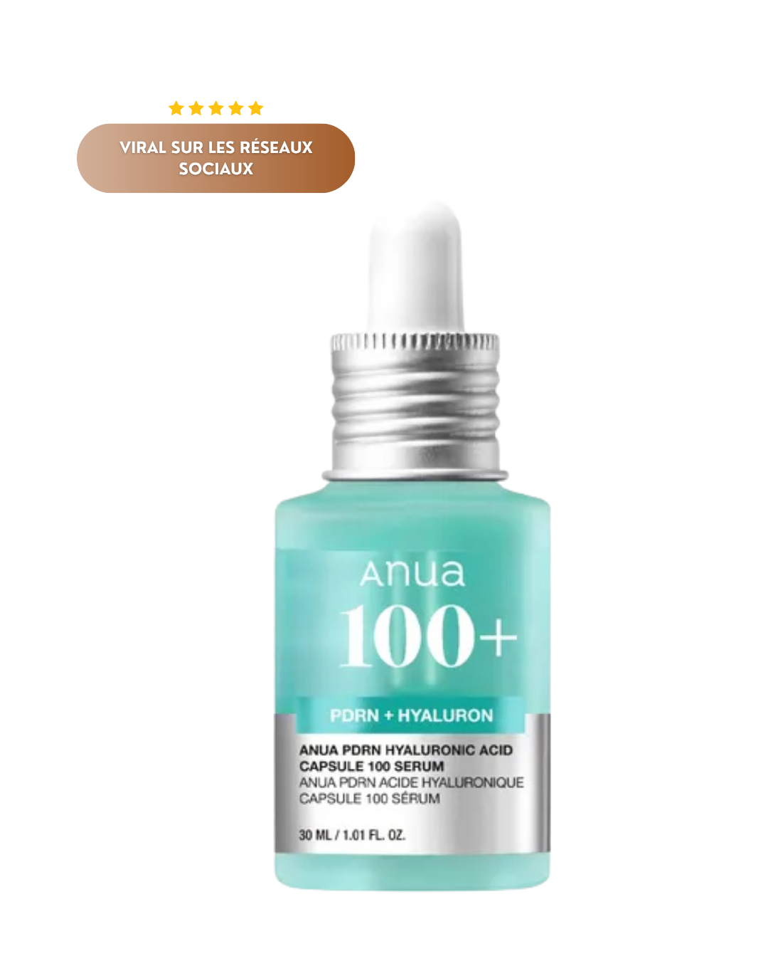 Anua - PDRN Hyaluronic Acid Capsule 100 Serum - Sérum hydratant à l’acide hyaluronique GLŌZIO