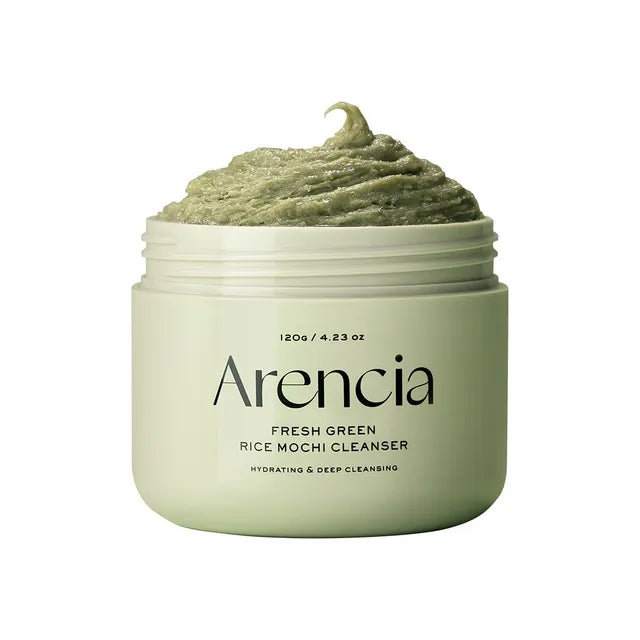 Arencia - Fresh Green Rice Mochi Cleanser - Nettoyant visage mochi au riz vert GLŌZIO